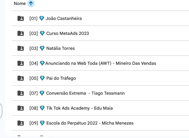 Conteúdos de Gestor de Tráfego dentro do Cofre Império Digital