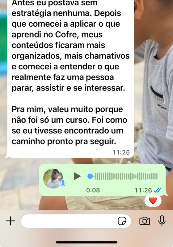 Relato de aluno sobre aplicar conteúdos do Cofre Império Digital com mais direção